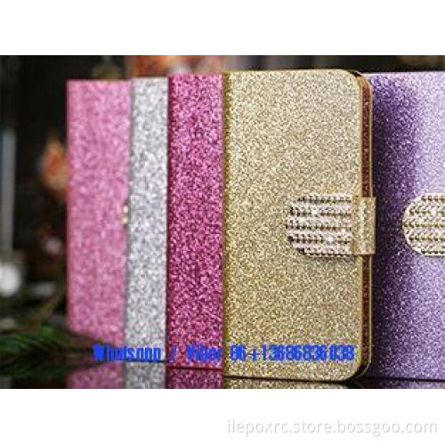 girl beautiful Diamond flip Artificial leather iphone 6 cov